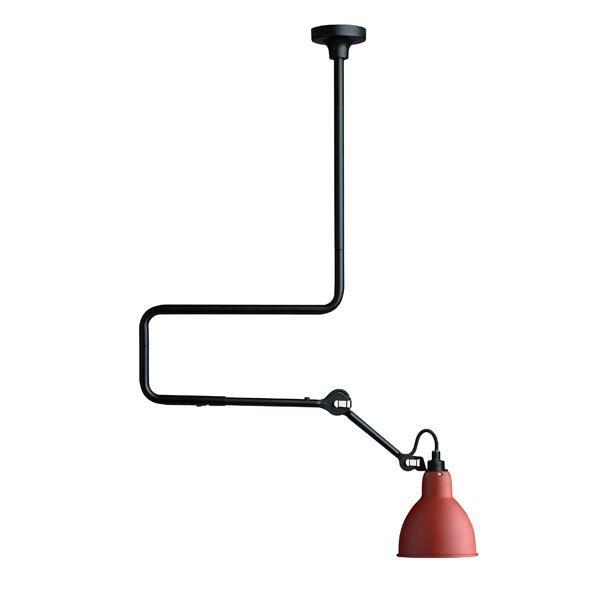 Lampe Gras N312 Loftlampe Mat Sort Rød