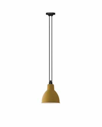 Lampe Gras N322   Pendel Mat Gul Round