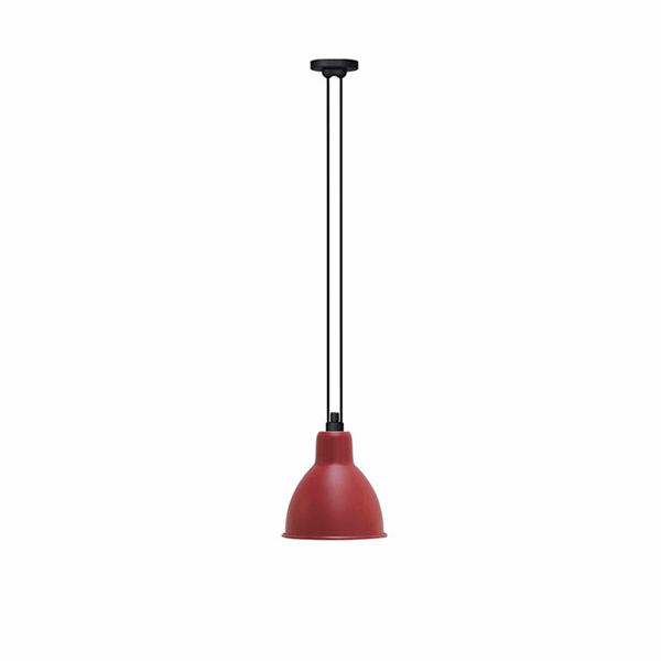 Lampe Gras N322 Pendel Mat Rød Round