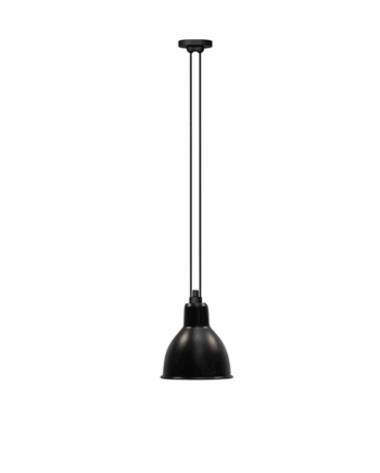 Lampe Gras N322   Pendel Mat Sort Round