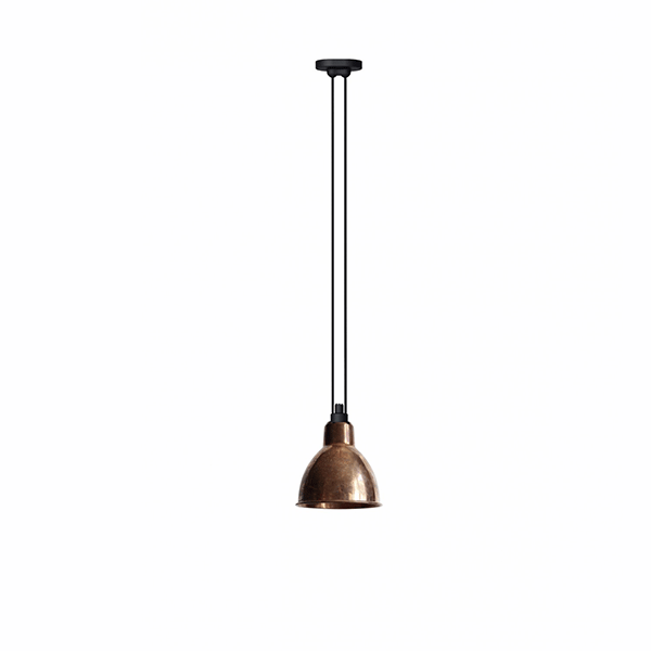 Lampe Gras N322 Pendel Rå Kobber Round