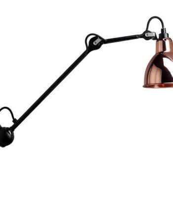 Lampe Gras N222 Væglampe Mat Sort   Kobber