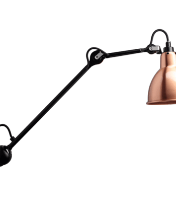 Lampe Gras N222 Væglampe Mat Sort Kobber Hvid