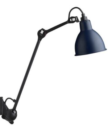 Lampe Gras N222 Væglampe Mat Sort   Mat Blå