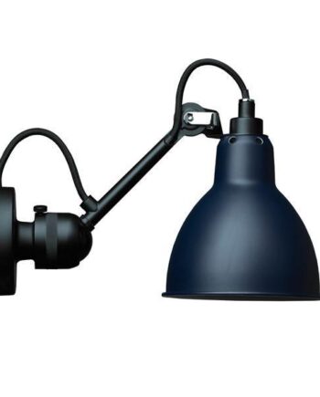 Lampe Gras N304 Væglampe Mat Sort   Mat Blå Hardwired