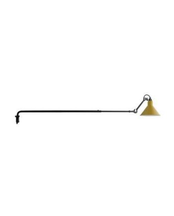 Lampe Gras N213 Væglampe Mat Sort   Mat Gul