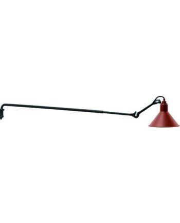 Lampe Gras N213 Væglampe Mat Sort   Mat Rød