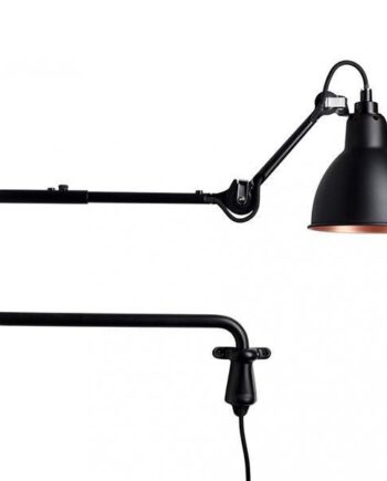 Lampe Gras N303 Væglampe Mat Sort   Mat Sort   Kobber