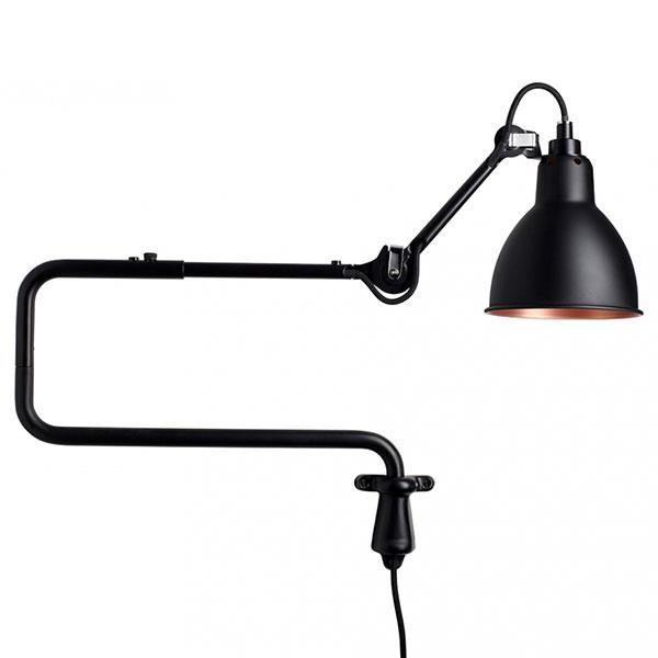 Lampe Gras N303 Væglampe Mat Sort Mat Sort Kobber