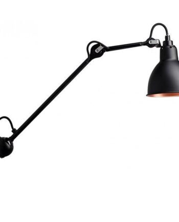 Lampe Gras N222 Væglampe Mat Sort   Mat Sort Kobber