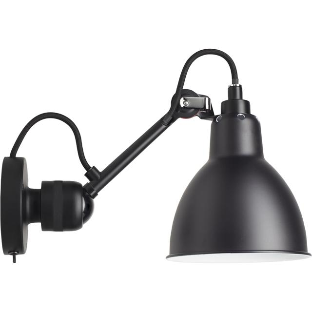Lampe Gras N304 Væglampe Mat Sort Med Tænd Sluk