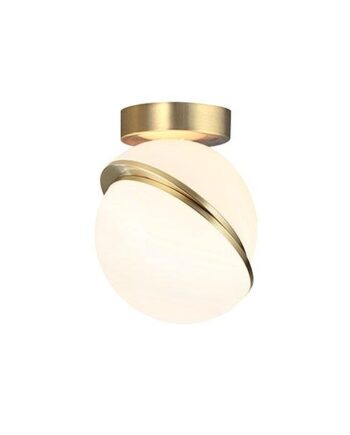 Lee Broom Mini Crescent Loftlampe Opal Messing