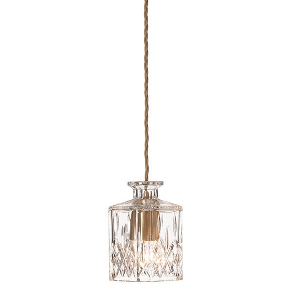 Lee Broom Square Decanterlight Pendel Krystal Messing