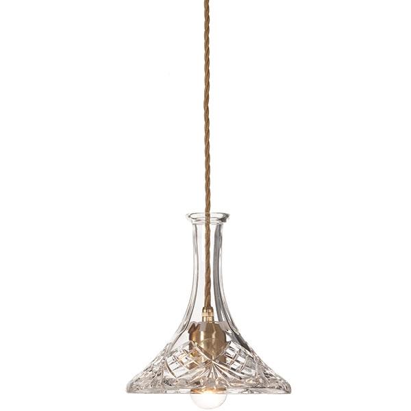 Lee Broom Tulip Decanterlight Pendel Krystal Messing