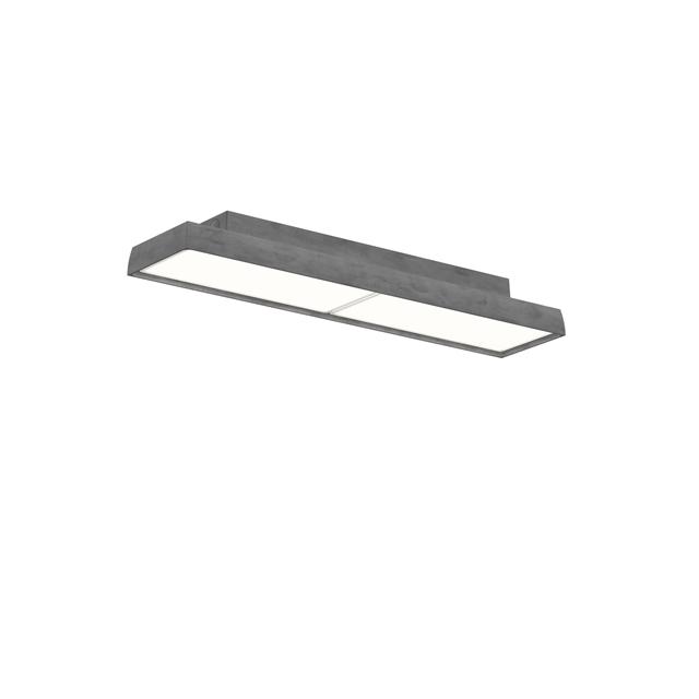 Louis Poulsen Lp Slim Væg Loftlampe 3000k Dali Mørk Rå Aluminium