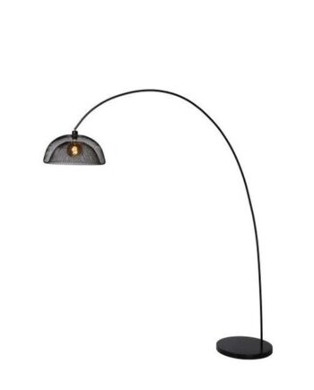 Lucide Mesh Gulvlampe Sort