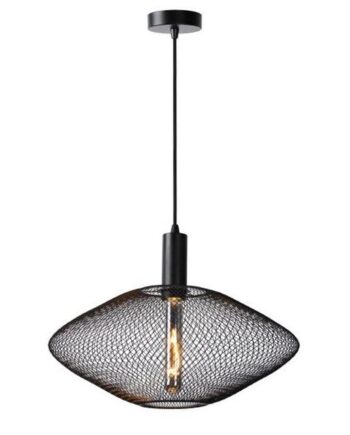 Lucide Mesh Pendel ø45 Sort Dæmpbar