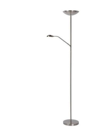 Lucide Zenith Gulvlampe Satin Krom