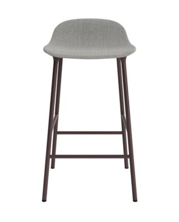 Normann Copenhagen Form Barstol 65 Cm Polstret Gruppe   Brun Stål