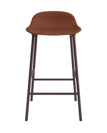 Normann Copenhagen Form Barstol 65 Cm Polstret Gruppe   Brun Stål