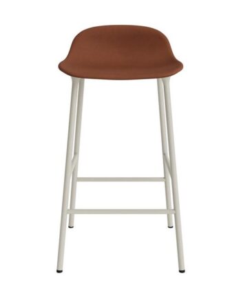 Normann Copenhagen Form Barstol 65 Cm Polstret Gruppe   Brun Stål