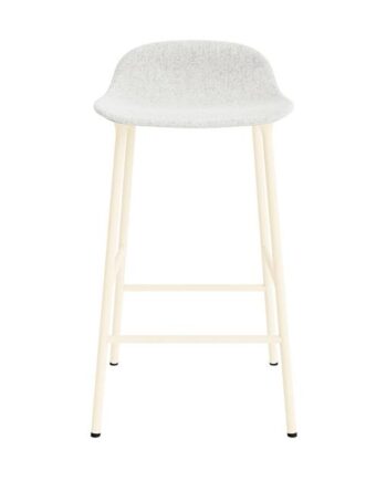 Normann Copenhagen Form Barstol 65 Cm Polstret Gruppe   Creme Stål