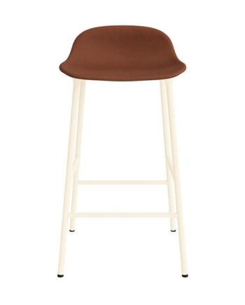 Normann Copenhagen Form Barstol 65 Cm Polstret Gruppe   Creme Stål
