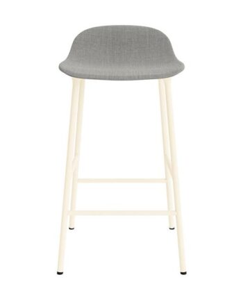 Normann Copenhagen Form Barstol 65 Cm Polstret Gruppe   Creme Stål