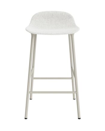 Normann Copenhagen Form Barstol 65 Cm Polstret Gruppe   Lysegrå Stål