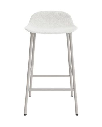 Normann Copenhagen Form Barstol 65 Cm Polstret Gruppe   Varm Grå Stål