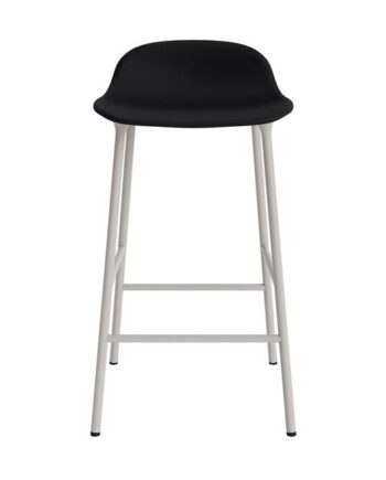 Normann Copenhagen Form Barstol 65 Cm Polstret Gruppe   Varm Grå Stål