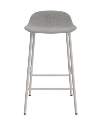 Normann Copenhagen Form Barstol 65 Cm Polstret Gruppe   Varm Grå Stål