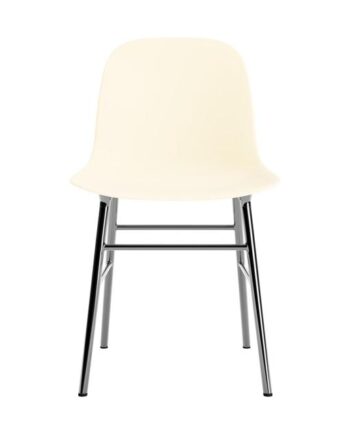 Normann Copenhagen Form Spisebordsstol Crème Krom