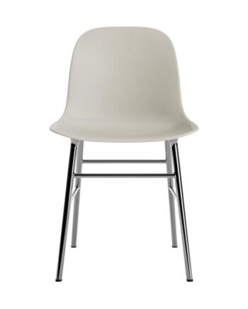 Normann Copenhagen Form Spisebordsstol Lysegrå Krom