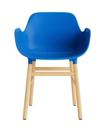 Normann Copenhagen Form Spisebordsstol Med Armlæn Blå Eg