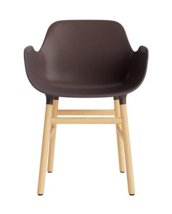 Normann Copenhagen Form Spisebordsstol Med Armlæn Brun Eg