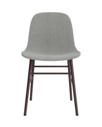 Normann Copenhagen Form Spisebordsstol Polstret Gruppe   Brun Stål