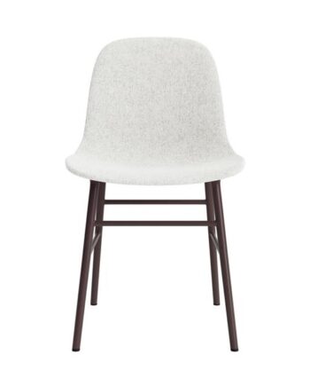 Normann Copenhagen Form Spisebordsstol Polstret Gruppe   Lysegrå Stål