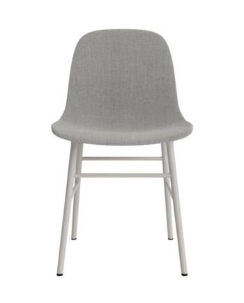 Normann Copenhagen Form Spisebordsstol Polstret Gruppe   Varm Grå Stål