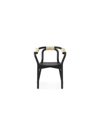Normann Copenhagen Knot Spisebordsstol Sort Natural