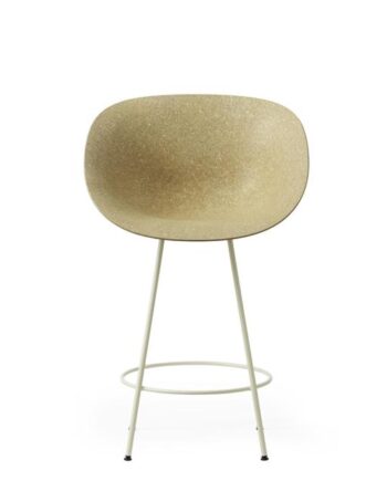 Normann Copenhagen Mat Barstol Med Armlæn 65 Cm Creme Stål Hamp