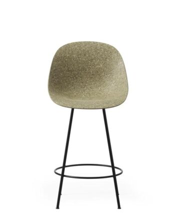 Normann Copenhagen Mat Barstol Med Ryg 65 Cm Sort Stål Seaweed