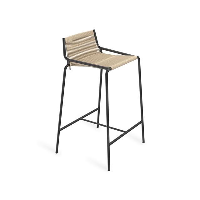 Thorup Copenhagen Noel Barstol Sort Linned H67 Cm