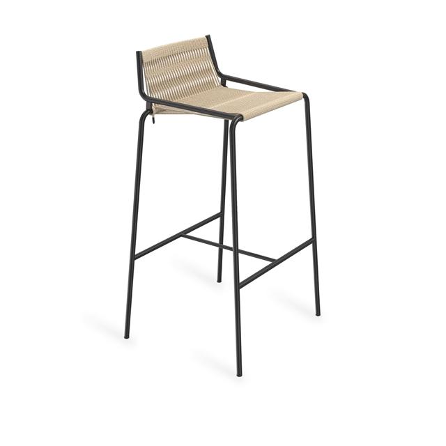 Thorup Copenhagen Noel Barstol Sort Linned H77 Cm