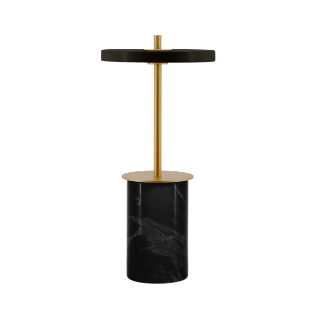 Umage Asteria Move Transportabel Lampe Mini Sort Marmor