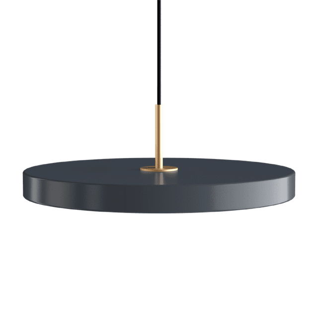 Umage Asteria Plus Medium Pendel Anthracite Grey Messing