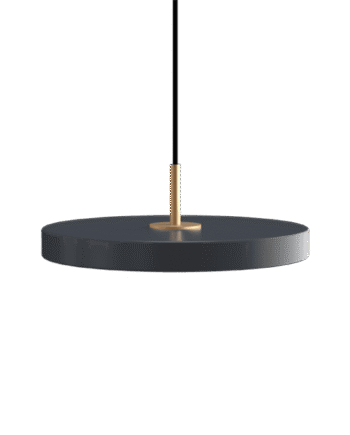 Umage Asteria Plus Mini Pendel Anthracite Grey Messing