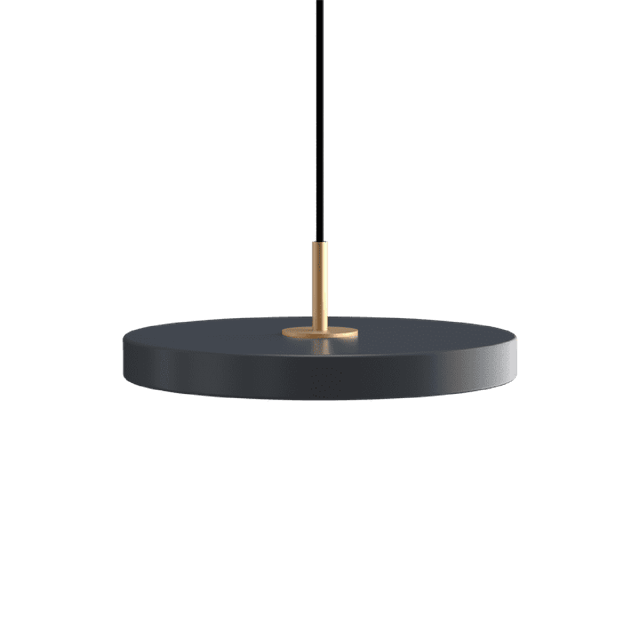 Umage Asteria Plus Mini Pendel Anthracite Grey Messing