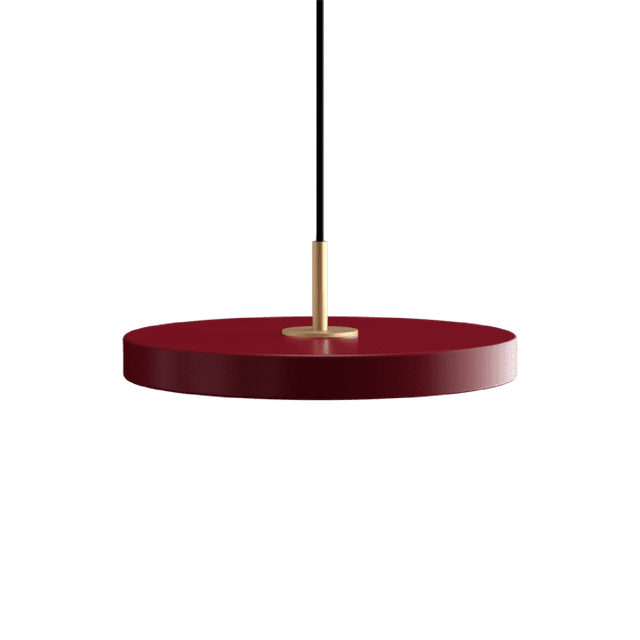 Umage Asteria Plus Mini Pendel Ruby Red Messing