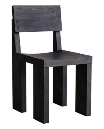 Vaarnii 001 Spisebordsstol Sort Fyrretræ